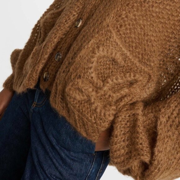 Loewe Anagram mohair and wool-blend cardigan - Picture 3 of 14